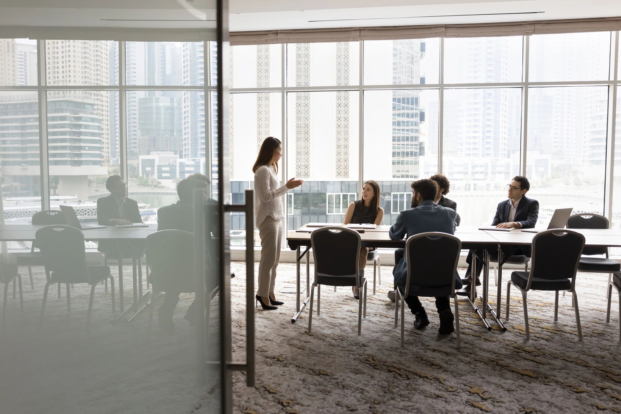 Business team meeting in conference room